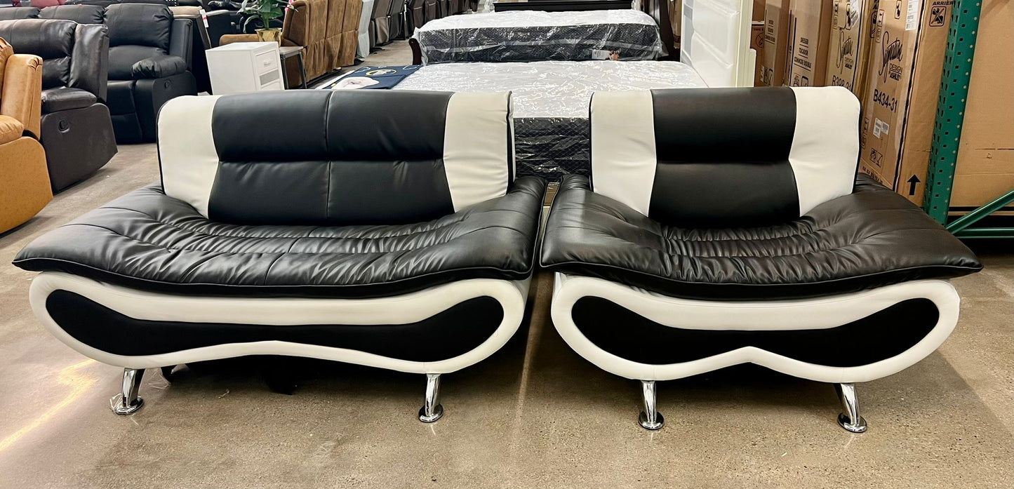Black & White Chairs * As is