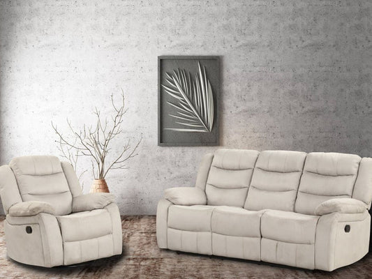 2-PC Motion Reclining Sofa Set – 80” Manual | Swivel Glider    SOFA + CAHIR