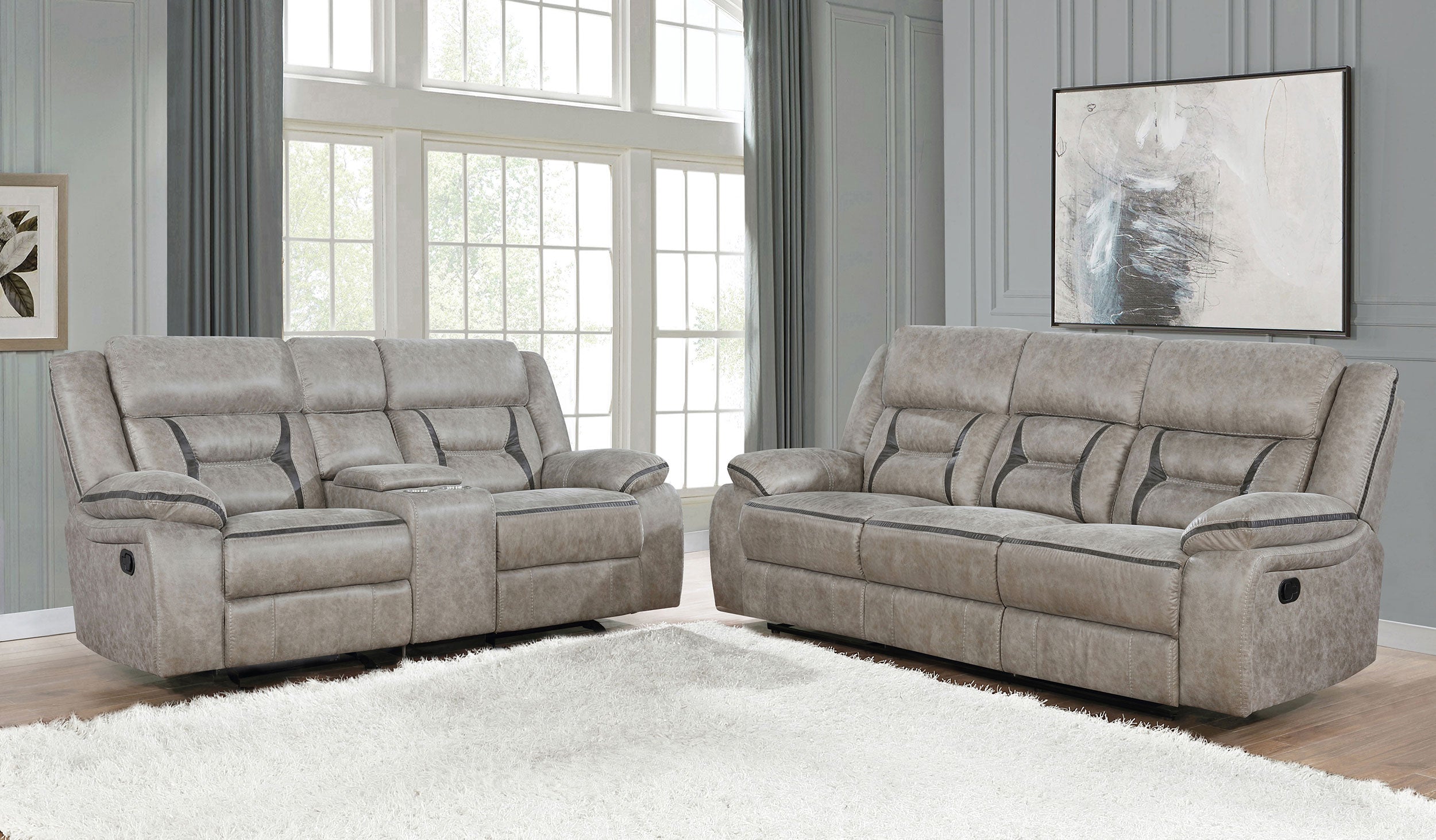 Greer Upholstered Reclining Set