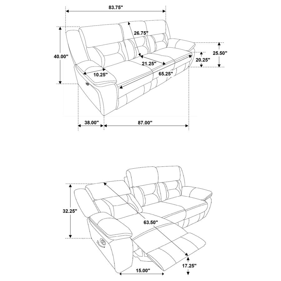 Greer Upholstered Reclining Set