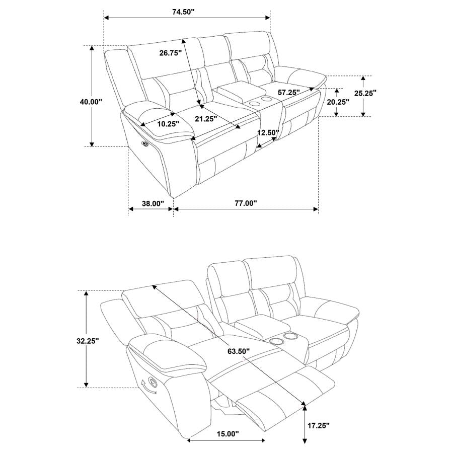 Greer Upholstered Reclining Set
