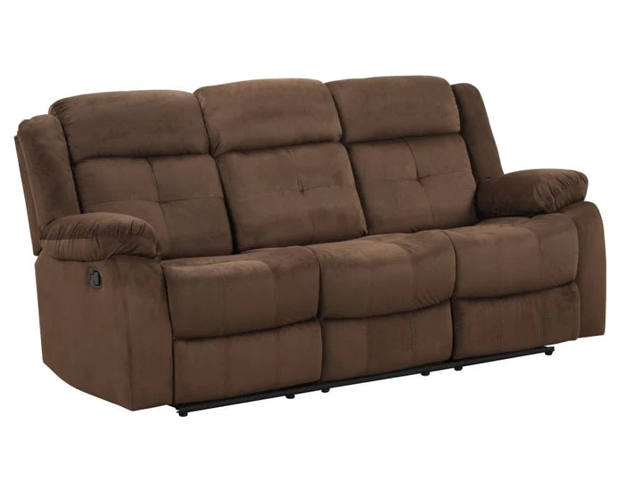 Motion Reclining Sofa Set – 82” Manual & Stationary  2 PC SOFA + LOVE SEAT