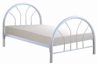 Marjorie Twin Platform Bed White 2389w