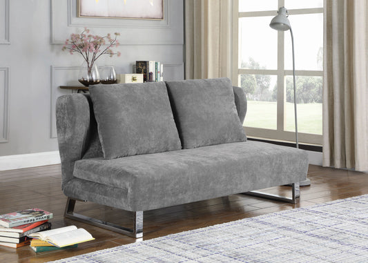 Vera Grey Upholstered Sofa Bed
