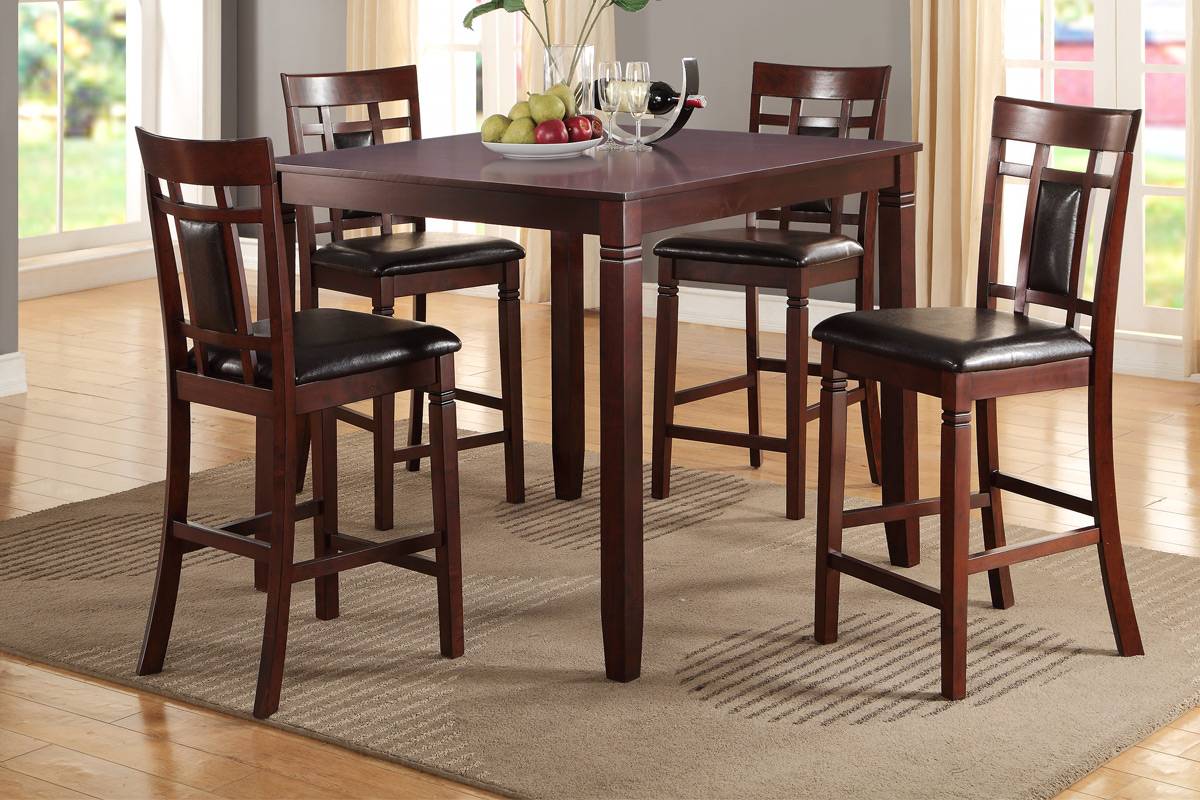 Dark Brown Counter Height Table