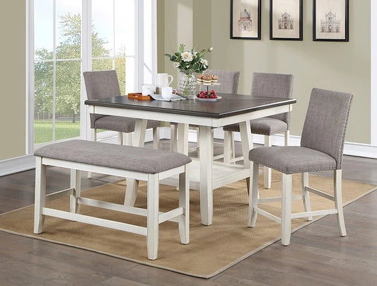 Manning Grey & White Counter Height Table