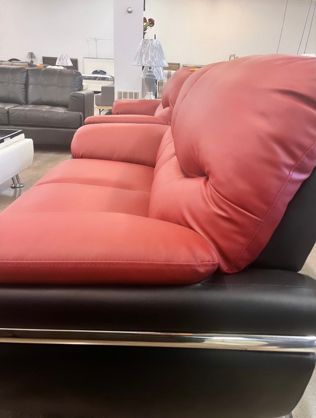 Red & Black Loveseats *As is