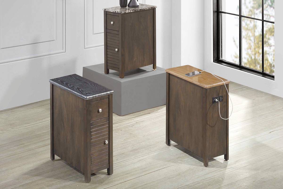 Antique Brown Side Tables