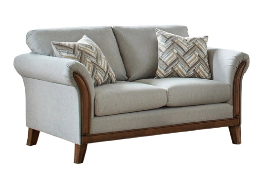 Roxanne Light Grey & Hazel Sofa & Loveseat Set
