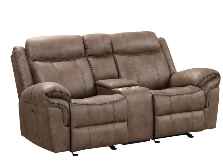 2 SOFA + LOVE SEAT-PC Motion Glider Reclining Sofa Set – 87” POWER | BIG SIZE |