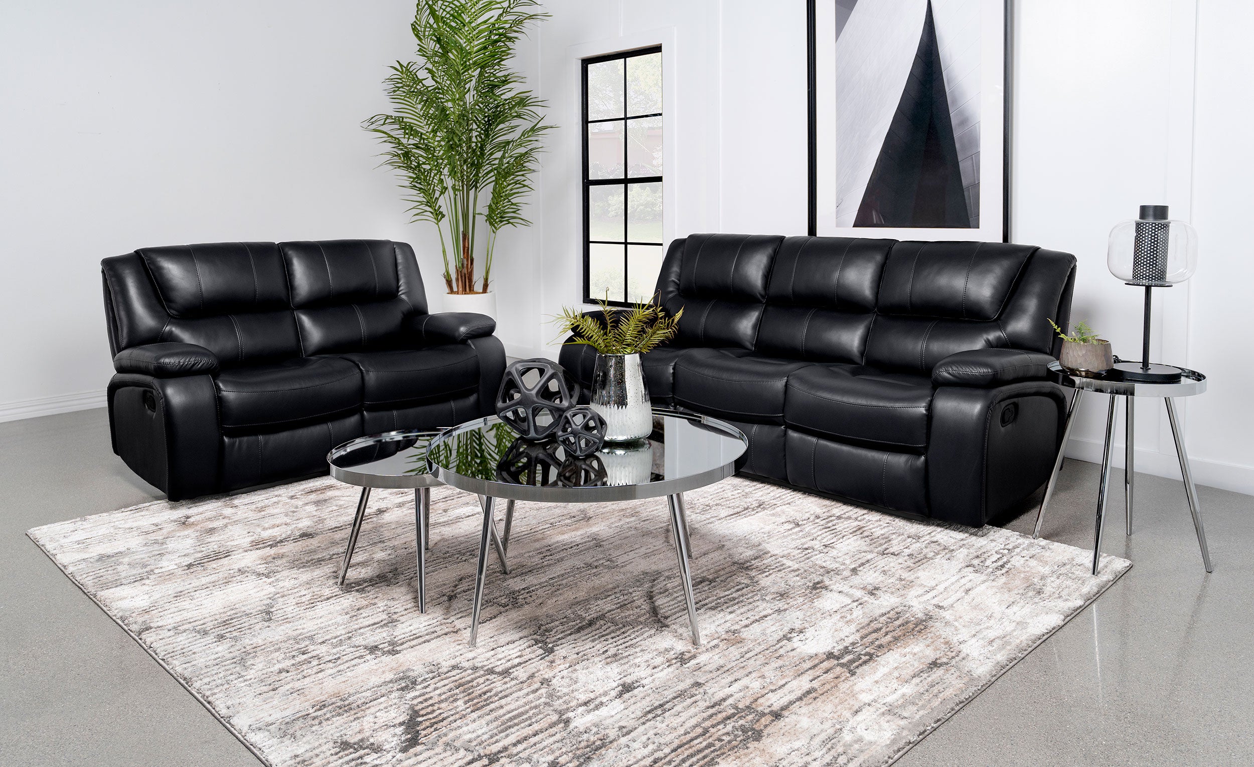 Camila Upholstered Reclining Set