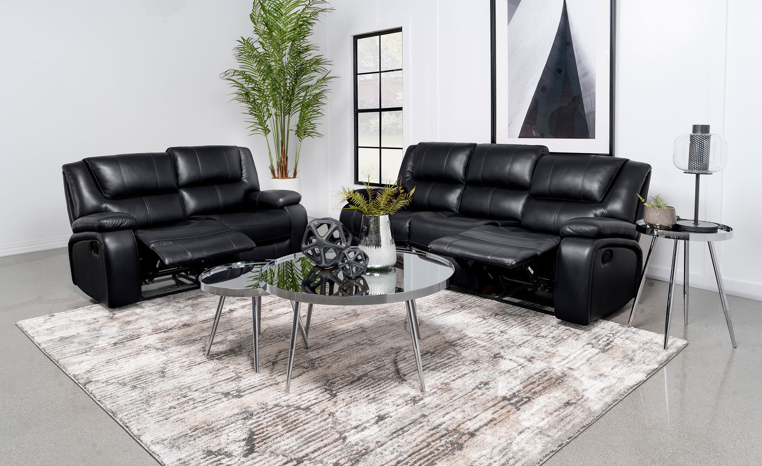 Camila Upholstered Reclining Set