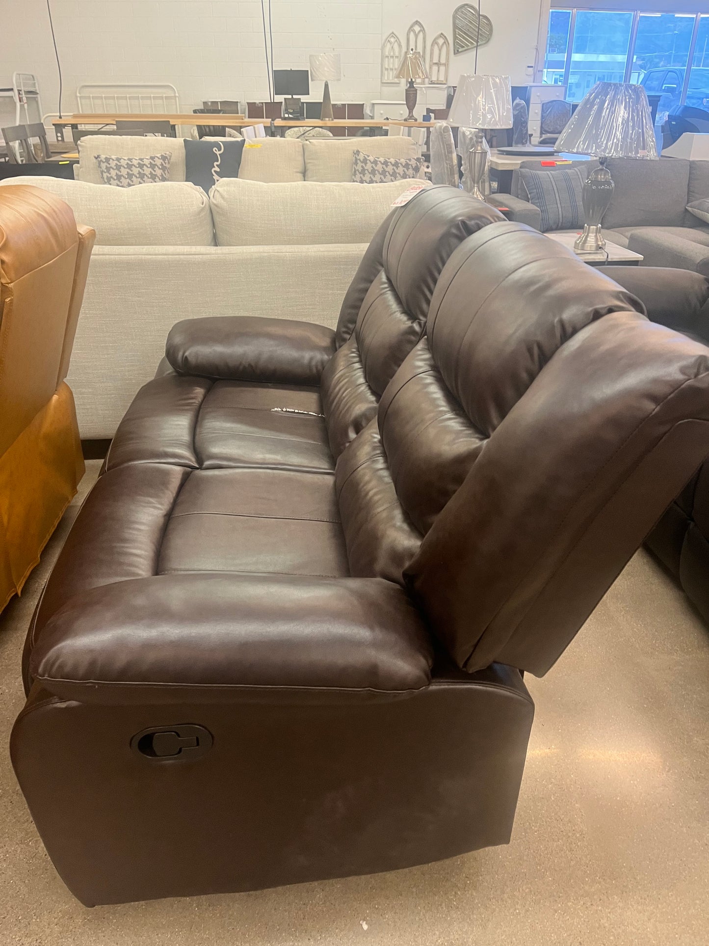 Maroon Loveseat* As is