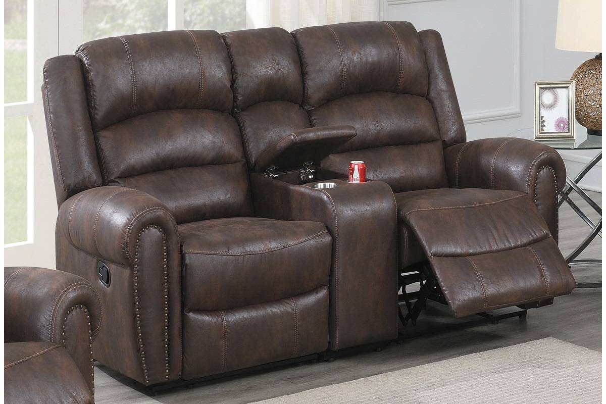 Chocolate Brown Manuel Motion Set Sofa & Loveseat