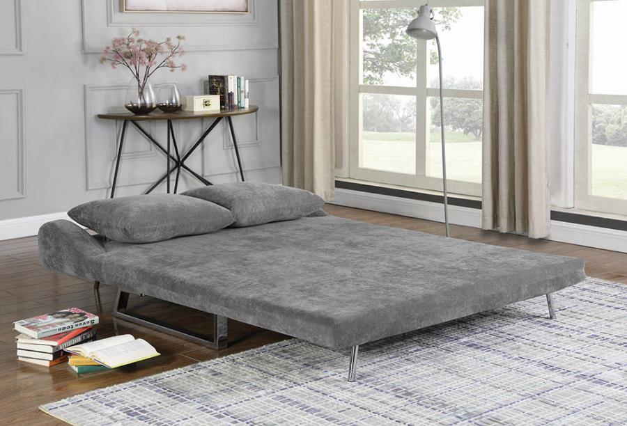 Vera Grey Upholstered Sofa Bed