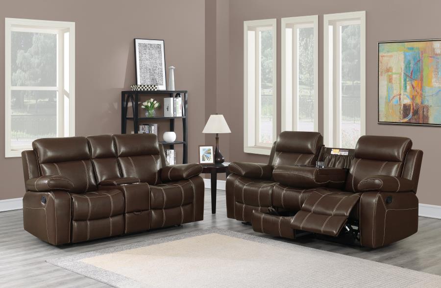 Chestnut Myleene Upholstered Tufted Living Room Sofa & Loveseat Set