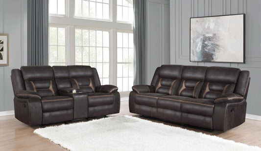 Greer Upholstered Tufted Sofa & Loveseat Set