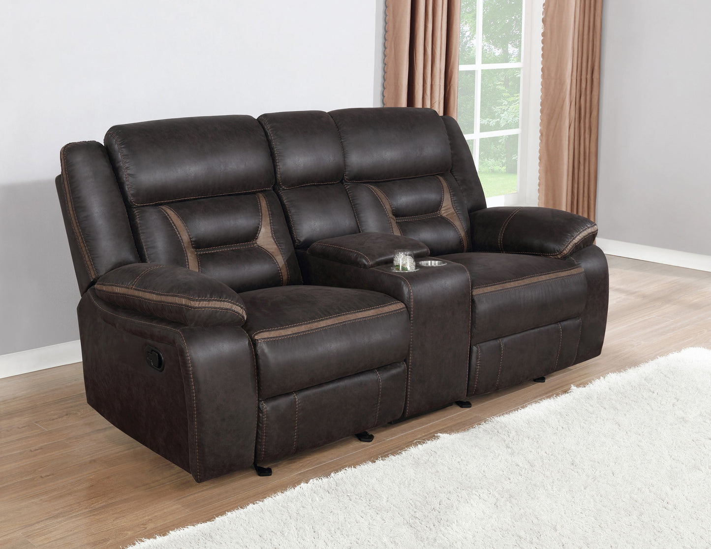 Greer Upholstered Tufted Sofa & Loveseat Set