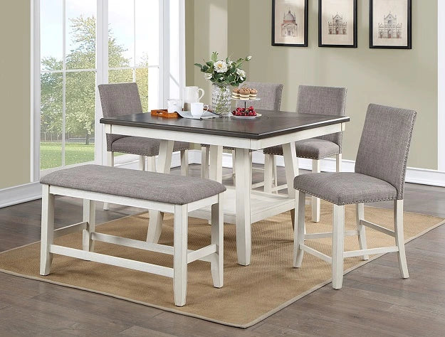 Manning Grey & White Counter Height Table